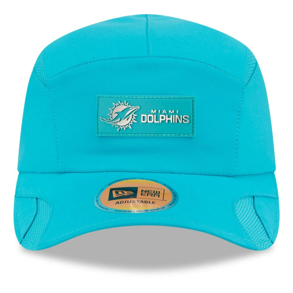 Miami Dolphins New Era 2025 Sideline Runner Adjustable Hat - Aqua cheap