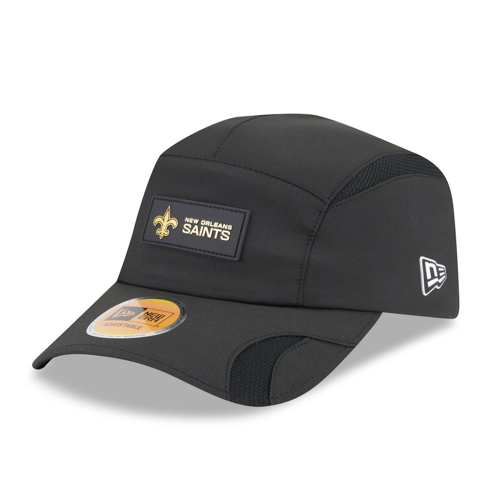 New Orleans Saints New Era 2025 Sideline Runner Adjustable Hat - Black on sale