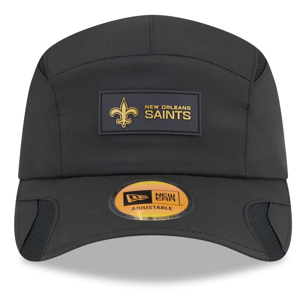 New Orleans Saints New Era 2025 Sideline Runner Adjustable Hat - Black on sale
