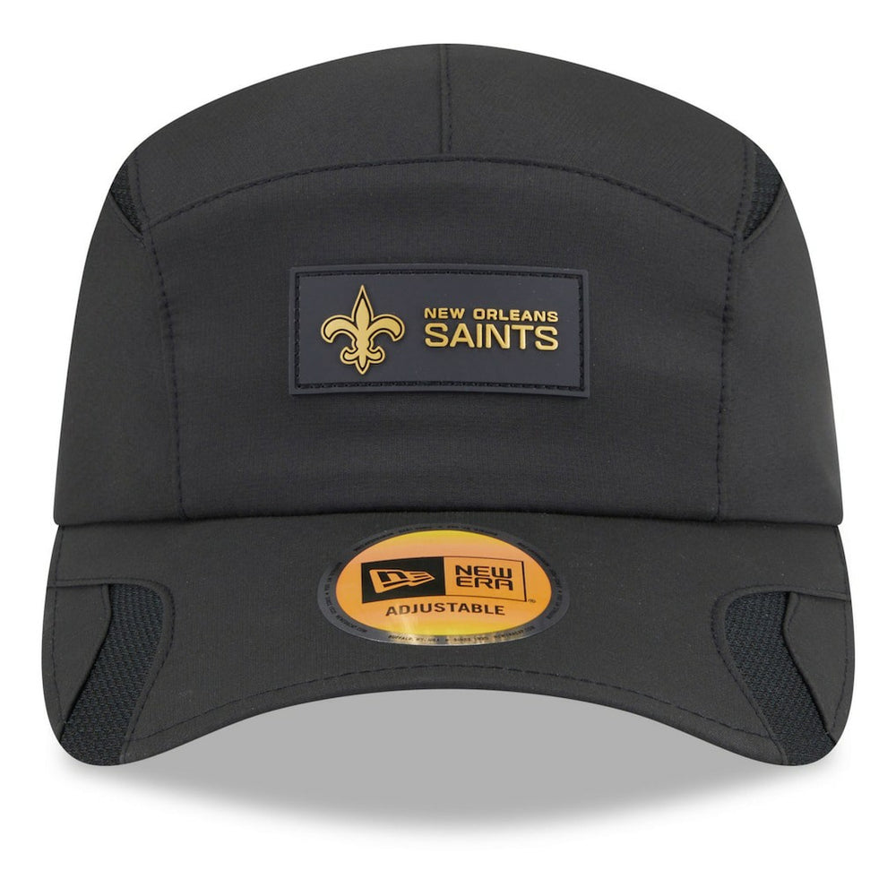 New Orleans Saints New Era 2025 Sideline Runner Adjustable Hat - Black on sale