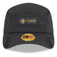 New Orleans Saints New Era 2025 Sideline Runner Adjustable Hat - Black on sale