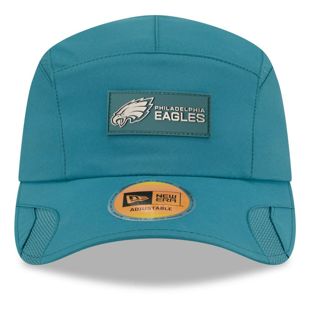 Philadelphia Eagles New Era 2025 Sideline Runner Adjustable Hat - Midnight Green cheap