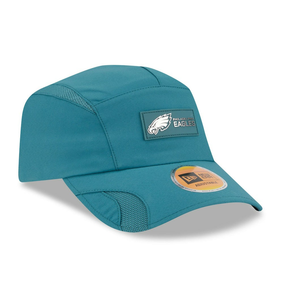 Philadelphia Eagles New Era 2025 Sideline Runner Adjustable Hat - Midnight Green cheap