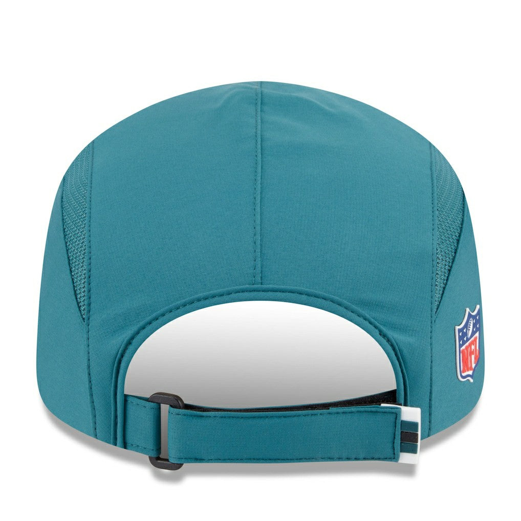 Philadelphia Eagles New Era 2025 Sideline Runner Adjustable Hat - Midnight Green cheap