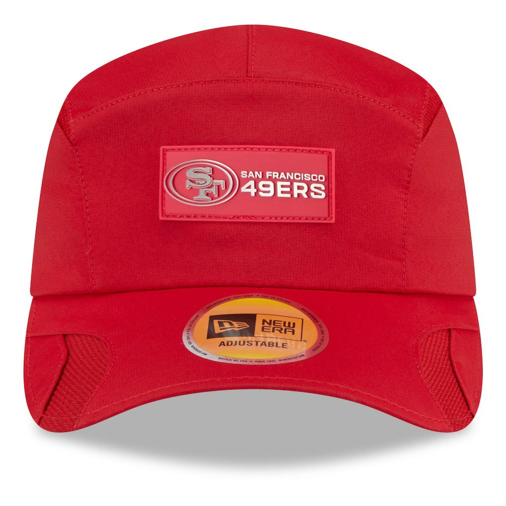 San Francisco 49ers New Era 2025 Sideline Runner Adjustable Hat - Scarlet online