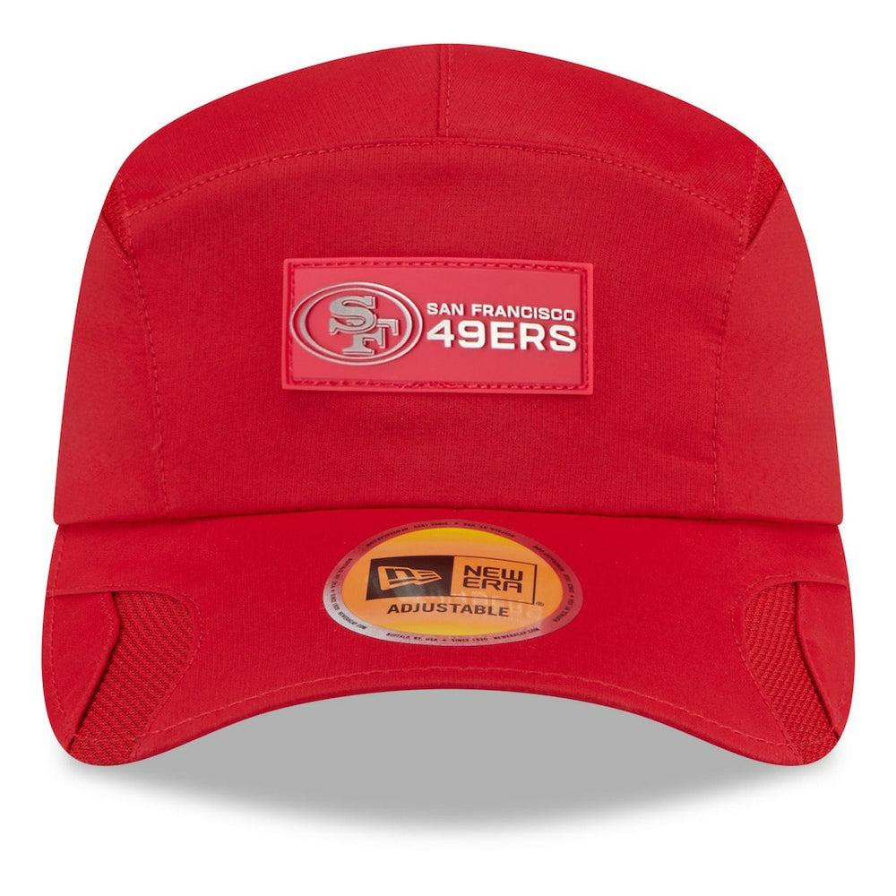 San Francisco 49ers New Era 2025 Sideline Runner Adjustable Hat - Scarlet online
