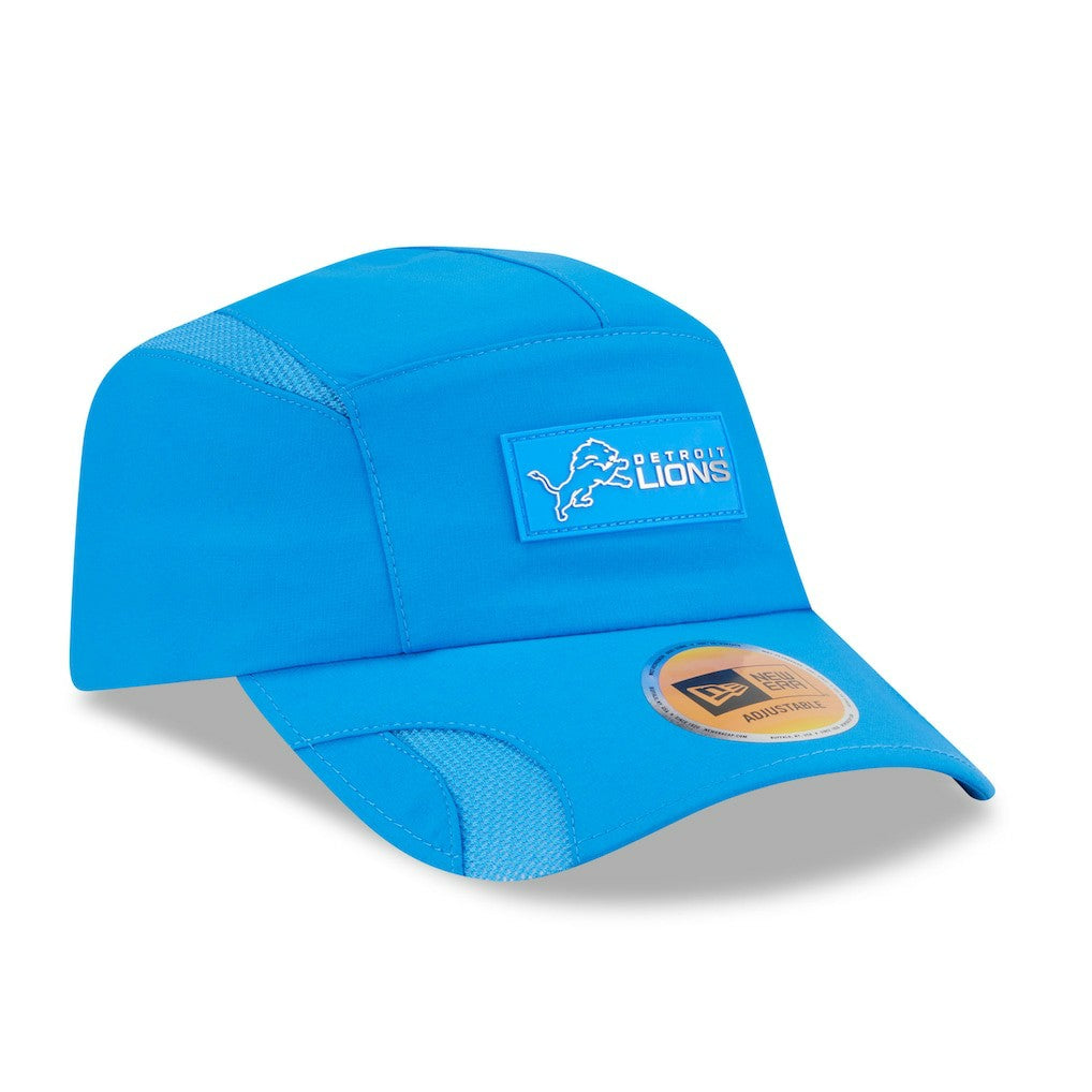 Detroit Lions New Era 2025 Sideline Runner Adjustable Hat - Blue cheap