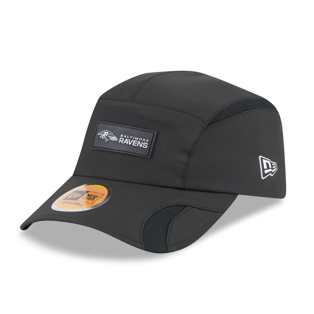 Baltimore Ravens New Era 2025 Sideline Runner Adjustable Hat - Black cheap