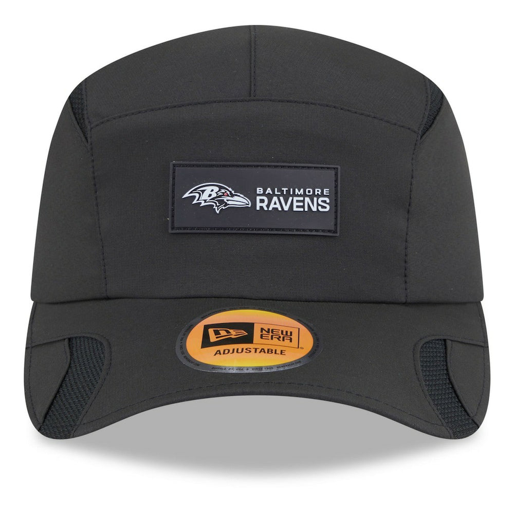 Baltimore Ravens New Era 2025 Sideline Runner Adjustable Hat - Black cheap
