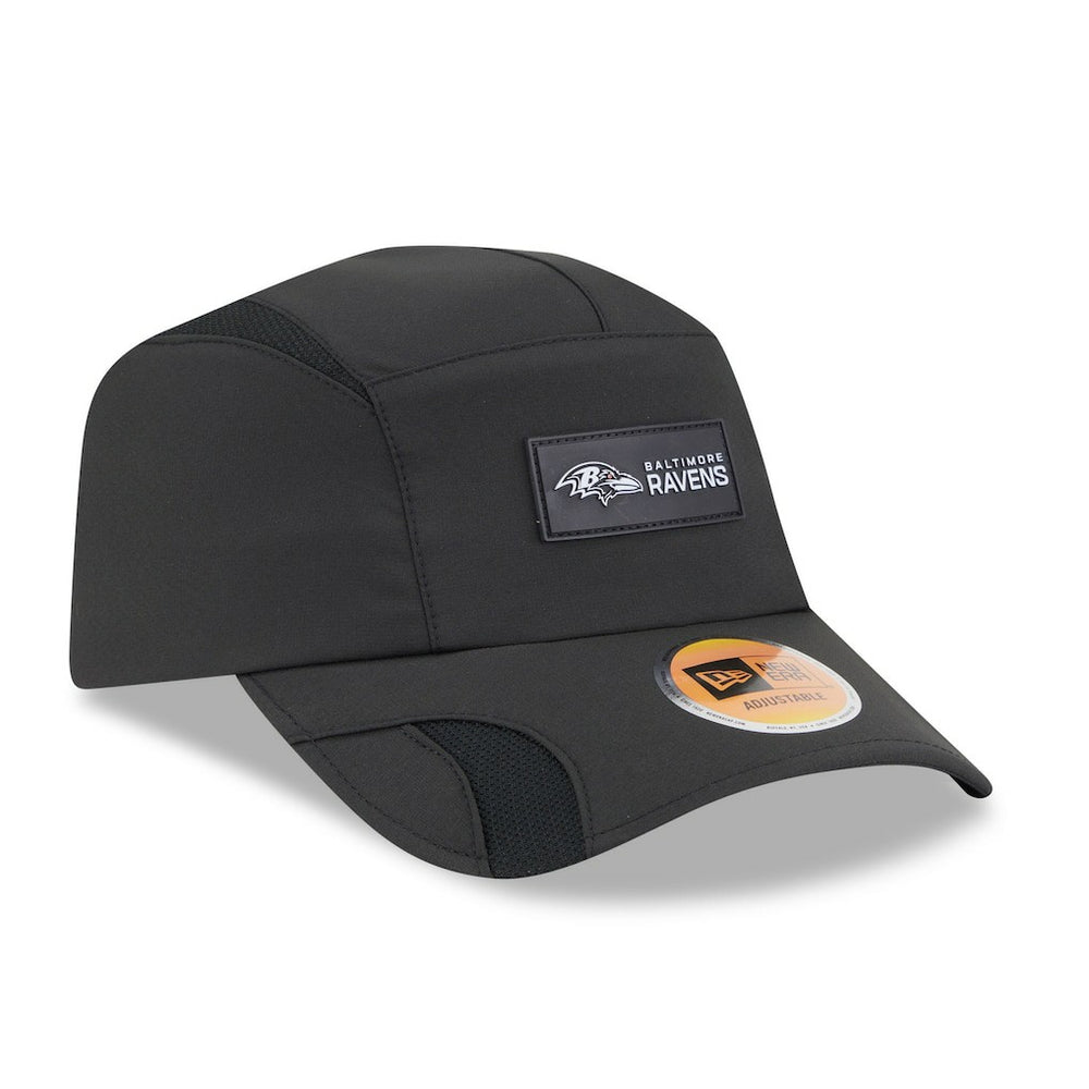 Baltimore Ravens New Era 2025 Sideline Runner Adjustable Hat - Black cheap