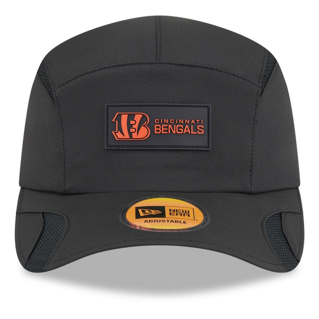 Cincinnati Bengals New Era 2025 Sideline Runner Adjustable Hat - Black on sale
