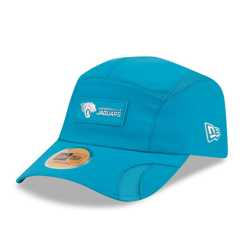 Jacksonville Jaguars New Era 2025 Sideline Runner Adjustable Hat - Teal discount