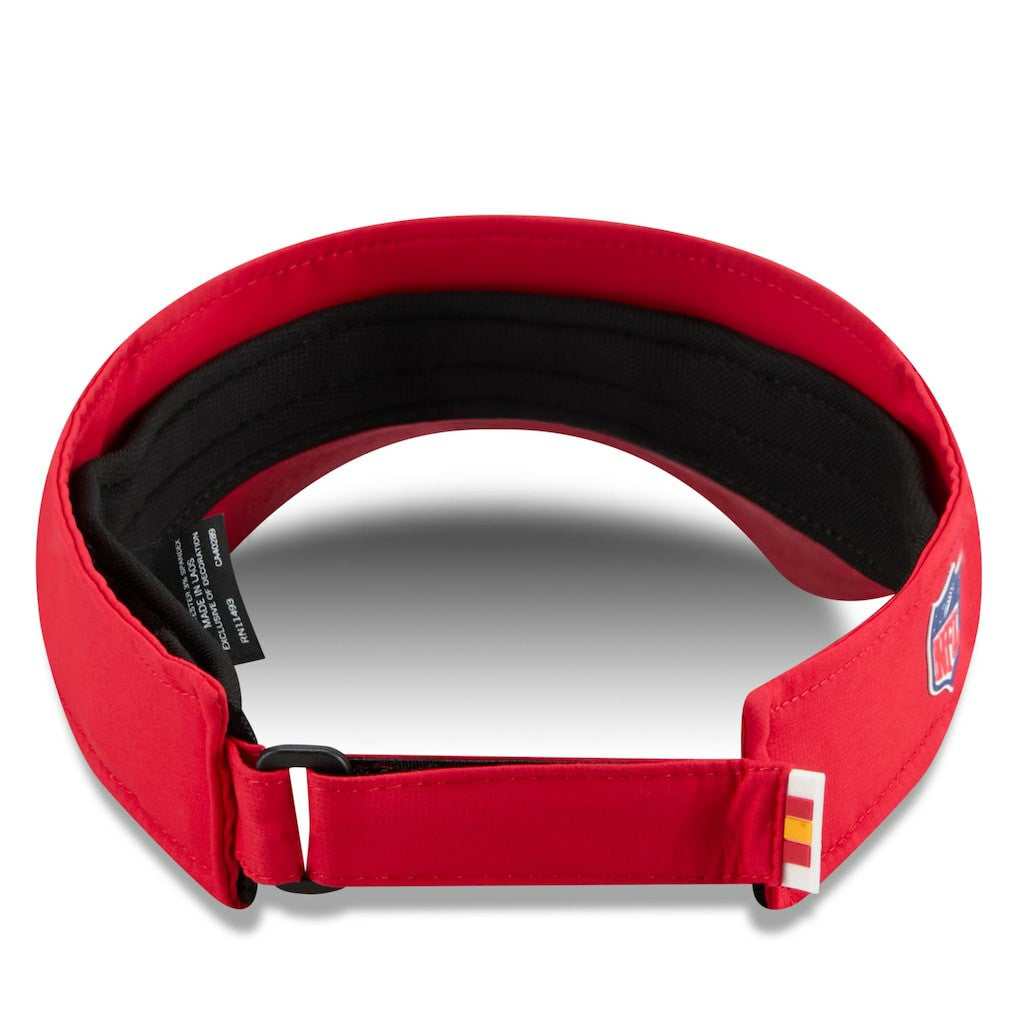 Kansas City Chiefs New Era 2025 Sideline Visor - Red sale