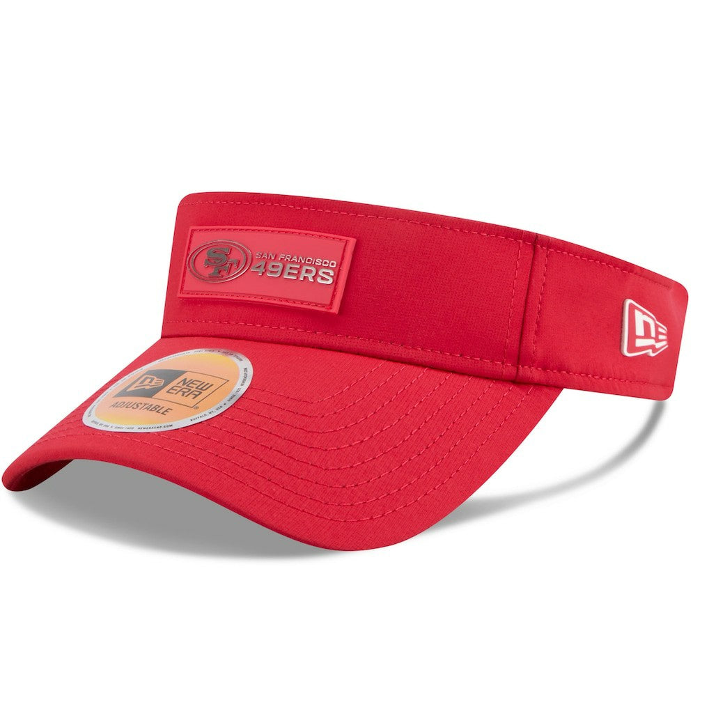 San Francisco 49ers New Era 2025 Sideline Visor - Scarlet on sale