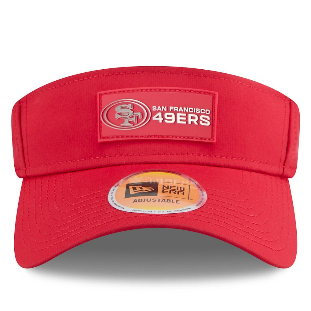 San Francisco 49ers New Era 2025 Sideline Visor - Scarlet on sale
