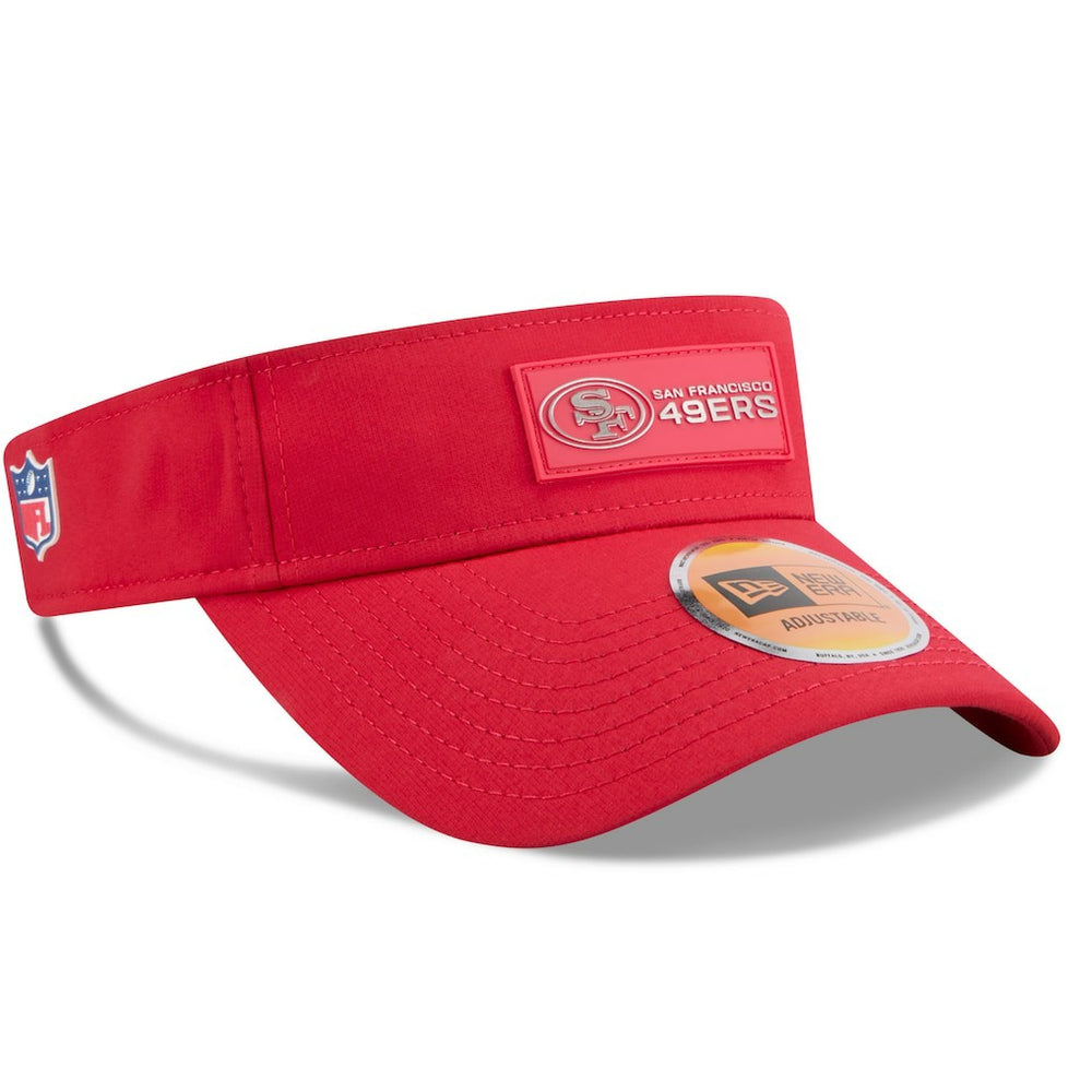 San Francisco 49ers New Era 2025 Sideline Visor - Scarlet on sale