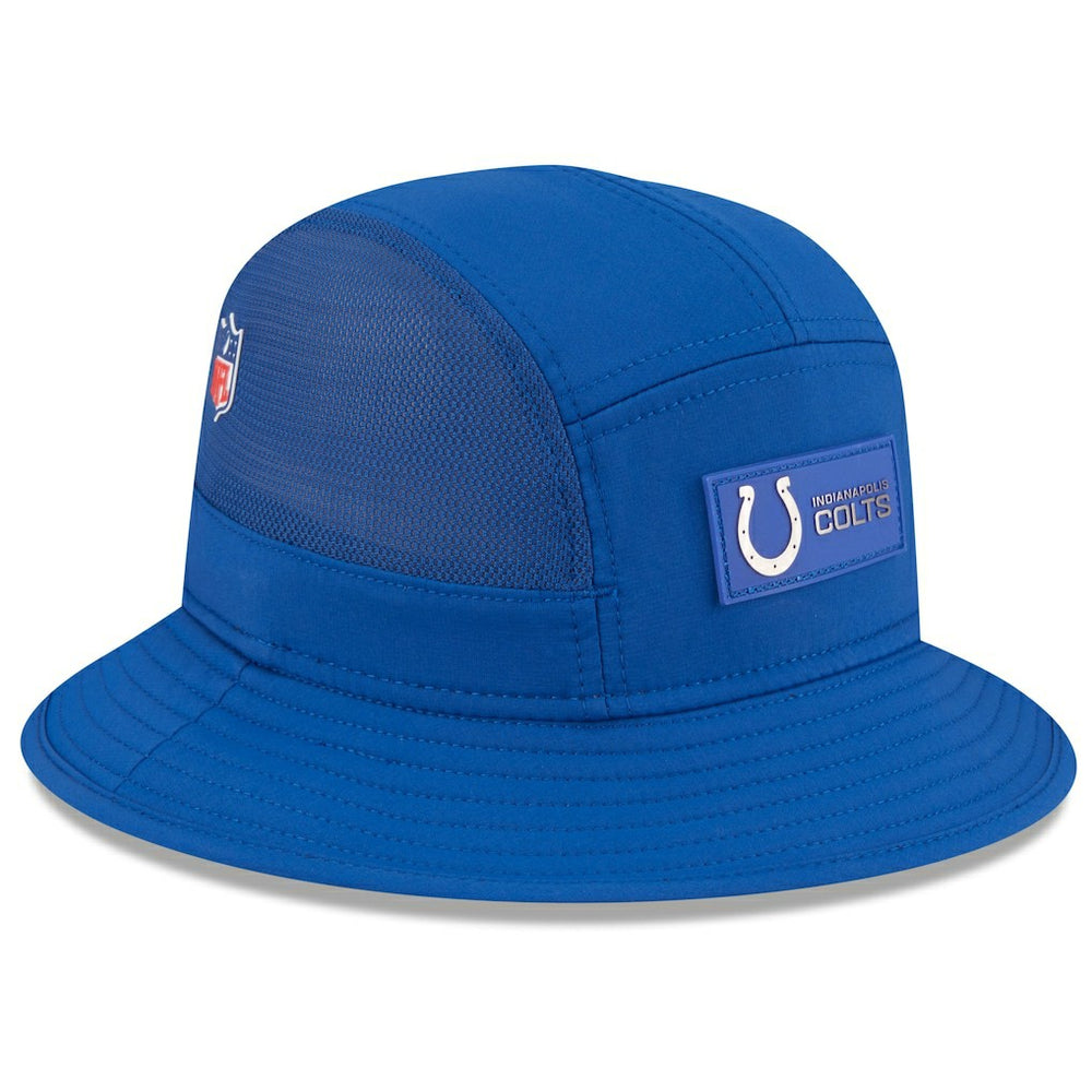 Indianapolis Colts New Era 2025 Sideline Bucket Hat - Royal discount