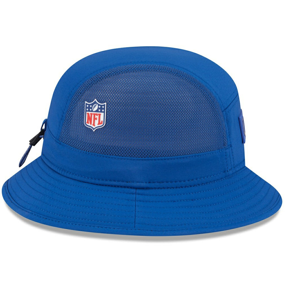 Indianapolis Colts New Era 2025 Sideline Bucket Hat - Royal discount