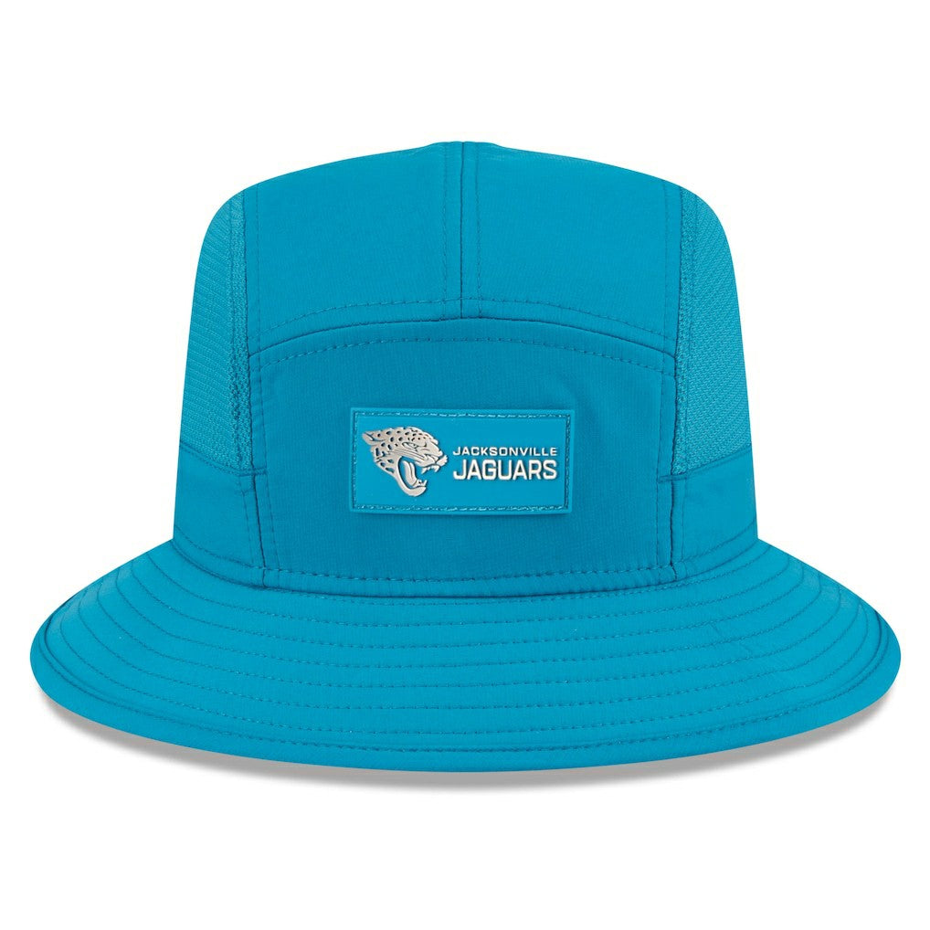 Jacksonville Jaguars New Era 2025 Sideline Bucket Hat - Teal on sale