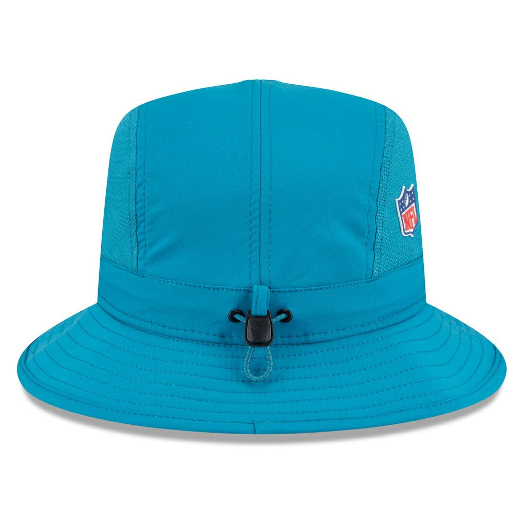 Jacksonville Jaguars New Era 2025 Sideline Bucket Hat - Teal on sale