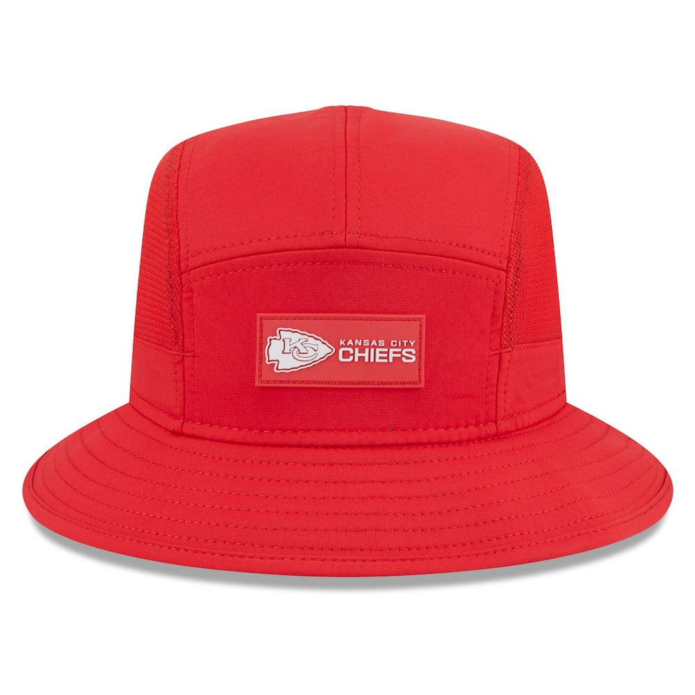 Kansas City Chiefs New Era 2025 Sideline Bucket Hat - Red for sale