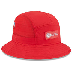 Kansas City Chiefs New Era 2025 Sideline Bucket Hat - Red for sale