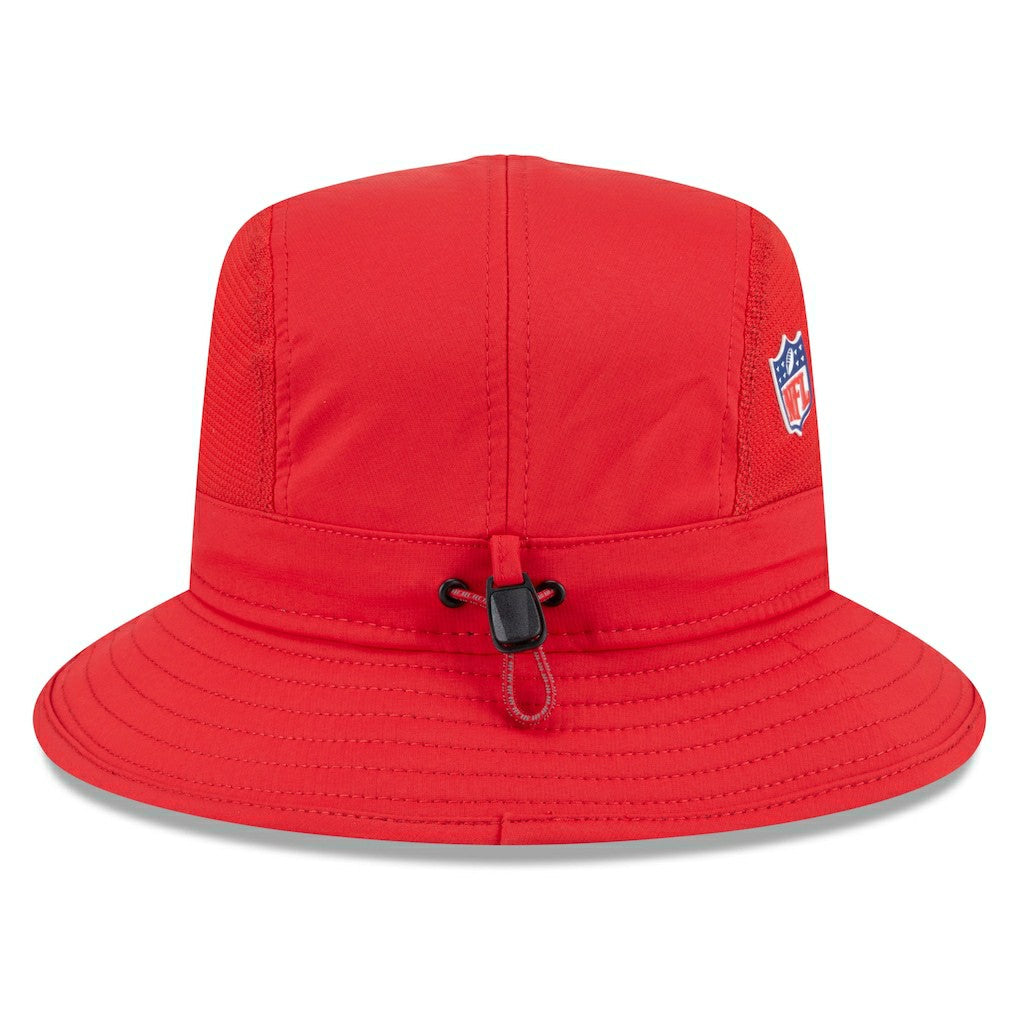 Kansas City Chiefs New Era 2025 Sideline Bucket Hat - Red for sale