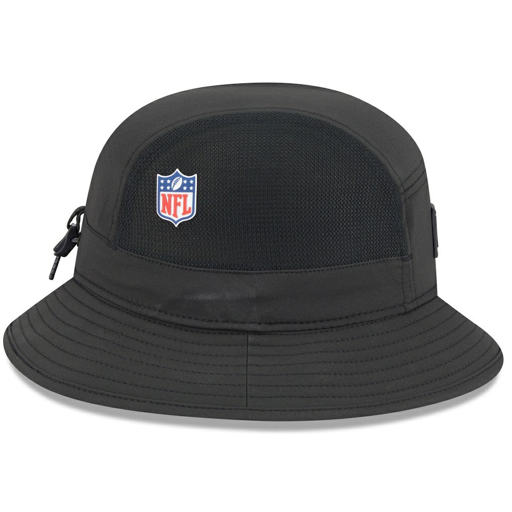 Las Vegas Raiders New Era 2025 Sideline Bucket Hat - Black for sale