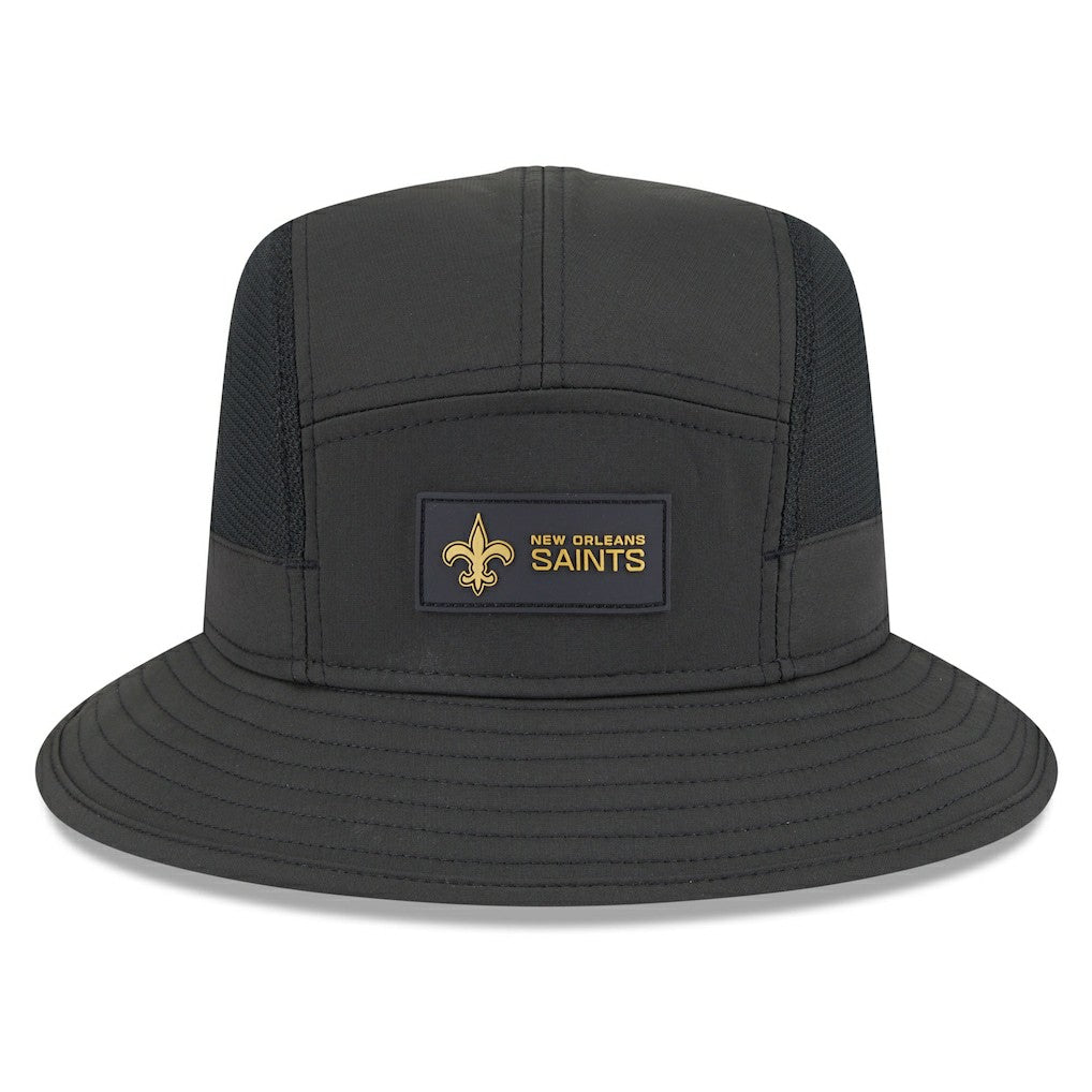 New Orleans Saints New Era 2025 Sideline Bucket Hat - Black on sale