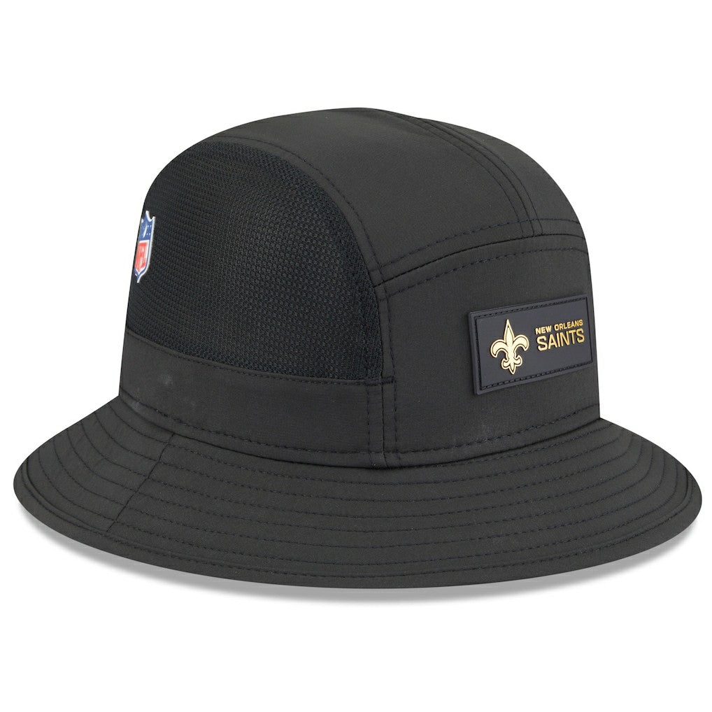 New Orleans Saints New Era 2025 Sideline Bucket Hat - Black on sale