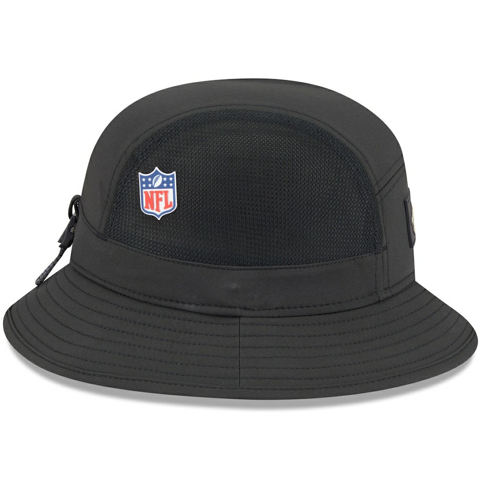 New Orleans Saints New Era 2025 Sideline Bucket Hat - Black on sale