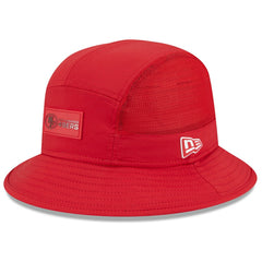 San Francisco 49ers New Era 2025 Sideline Bucket Hat - Scarlet outlet