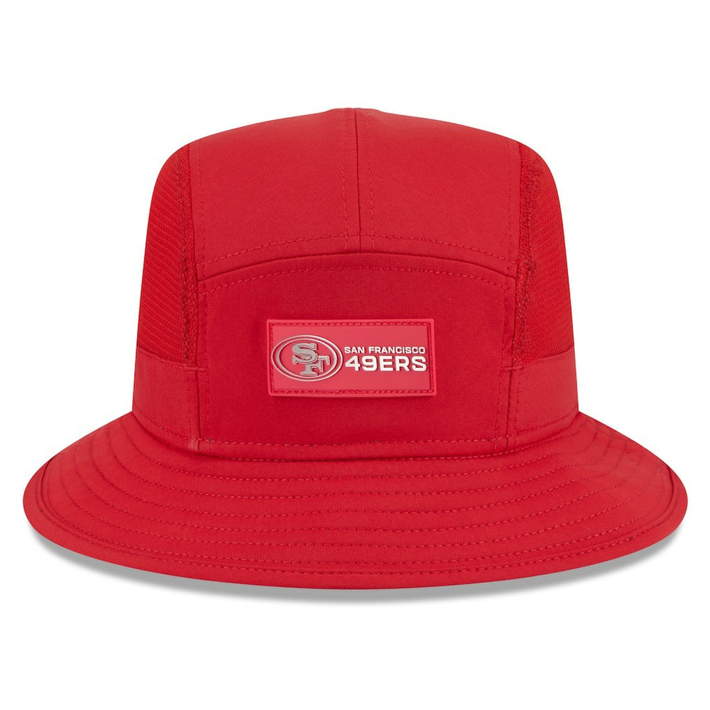 San Francisco 49ers New Era 2025 Sideline Bucket Hat - Scarlet outlet