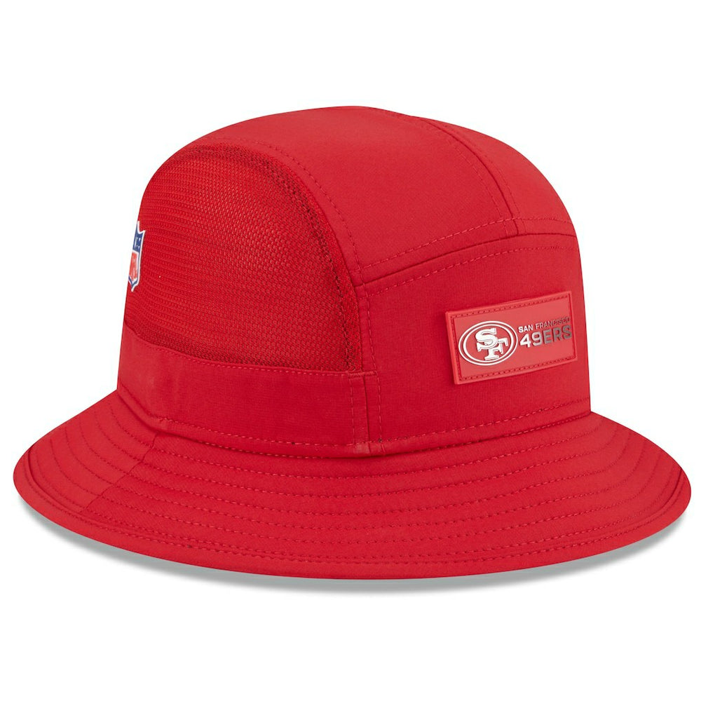 San Francisco 49ers New Era 2025 Sideline Bucket Hat - Scarlet outlet