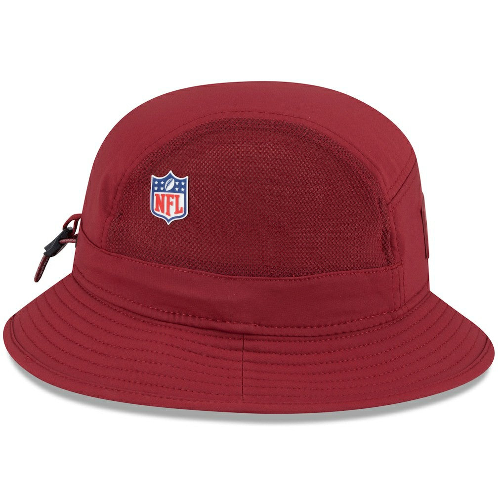 Washington Commanders New Era 2025 Sideline Bucket Hat - Burgundy sale