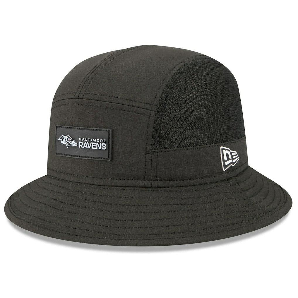 Baltimore Ravens New Era 2025 Sideline Bucket Hat - Black for sale