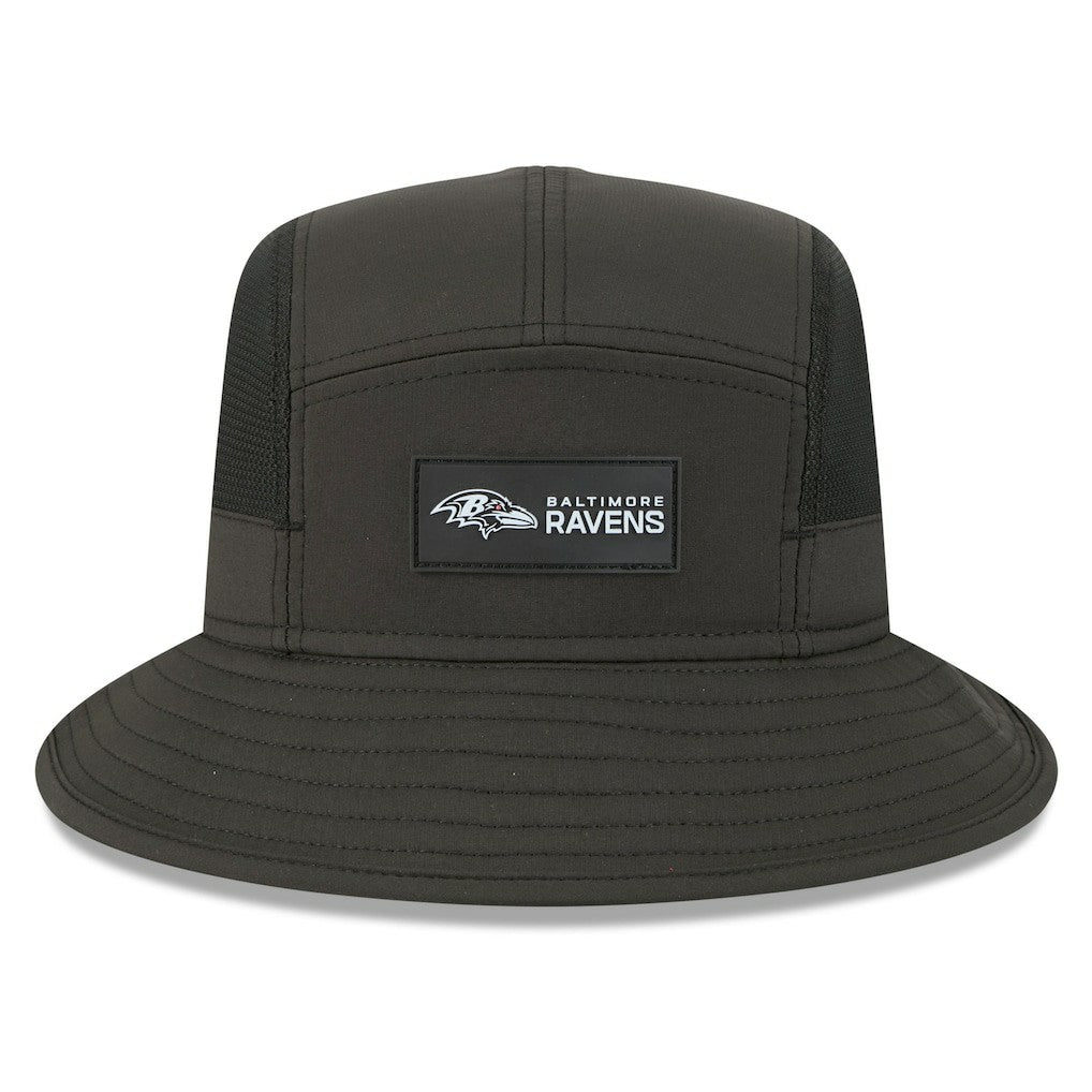 Baltimore Ravens New Era 2025 Sideline Bucket Hat - Black for sale