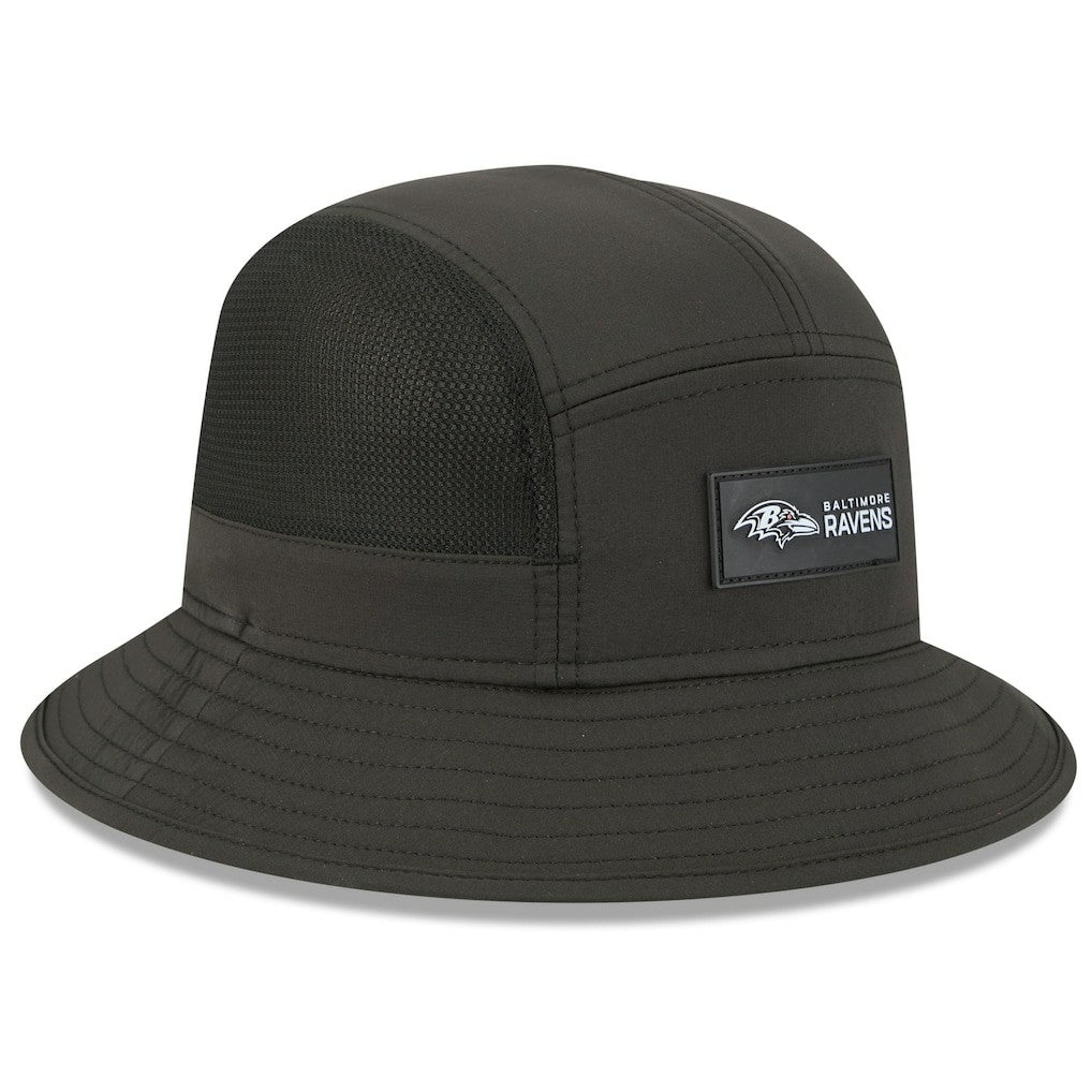 Baltimore Ravens New Era 2025 Sideline Bucket Hat - Black for sale