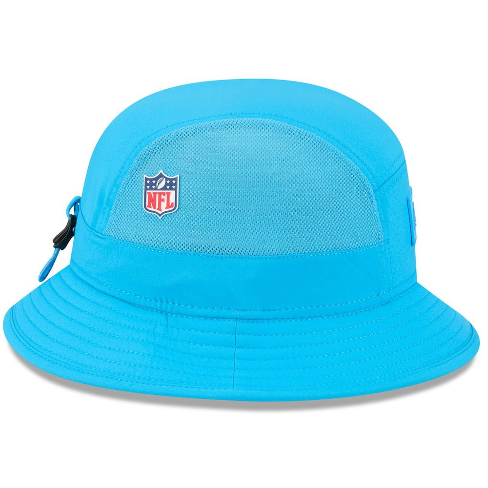Carolina Panthers New Era 2025 Sideline Bucket Hat - Blue outlet