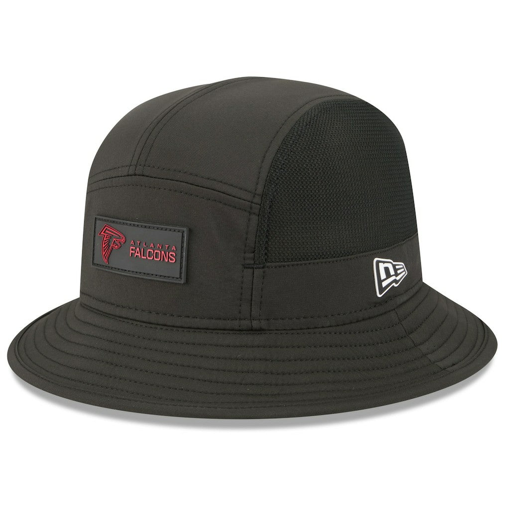 Atlanta Falcons New Era 2025 Sideline Bucket Hat - Black for sale