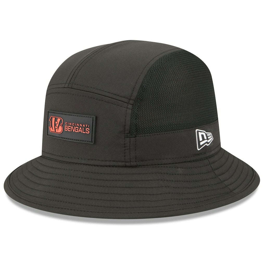 Cincinnati Bengals New Era 2025 Sideline Bucket Hat - Black for sale