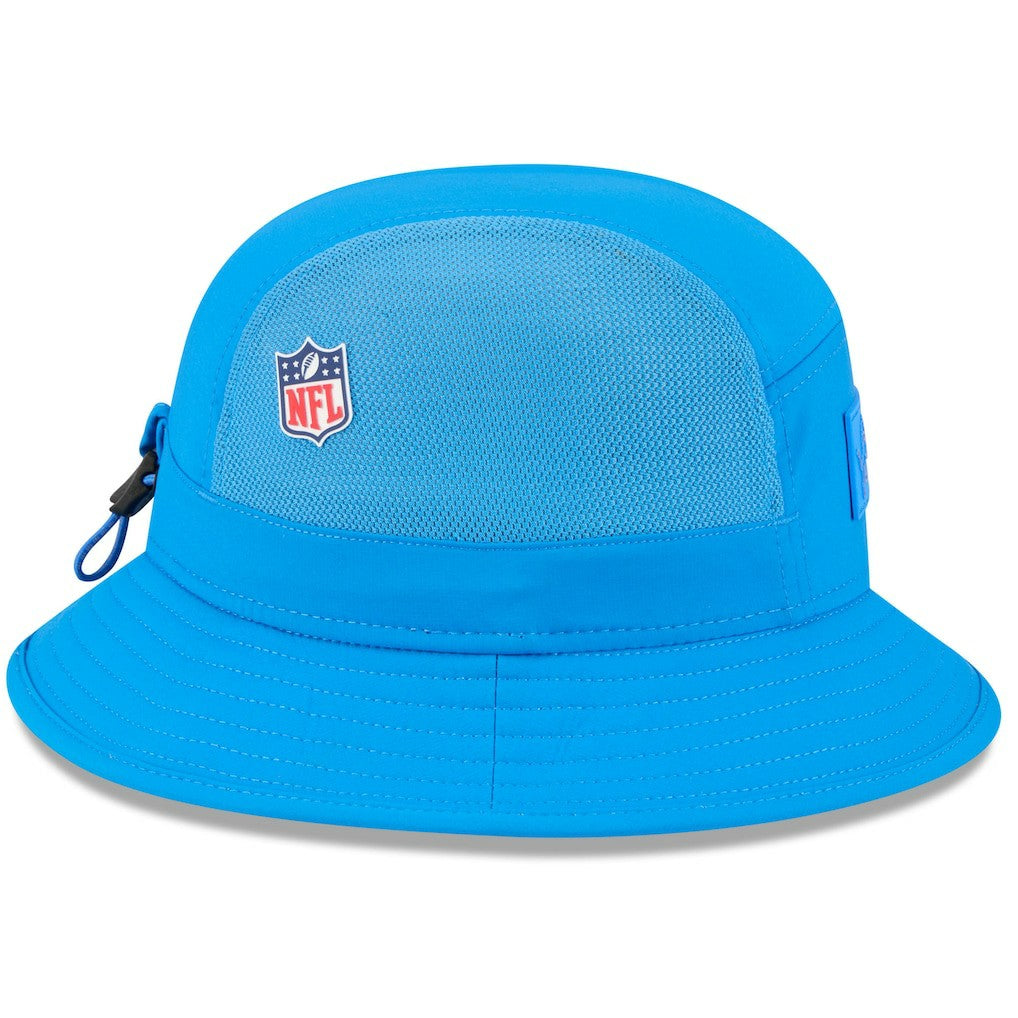 Detroit Lions New Era 2025 Sideline Bucket Hat - Blue on sale