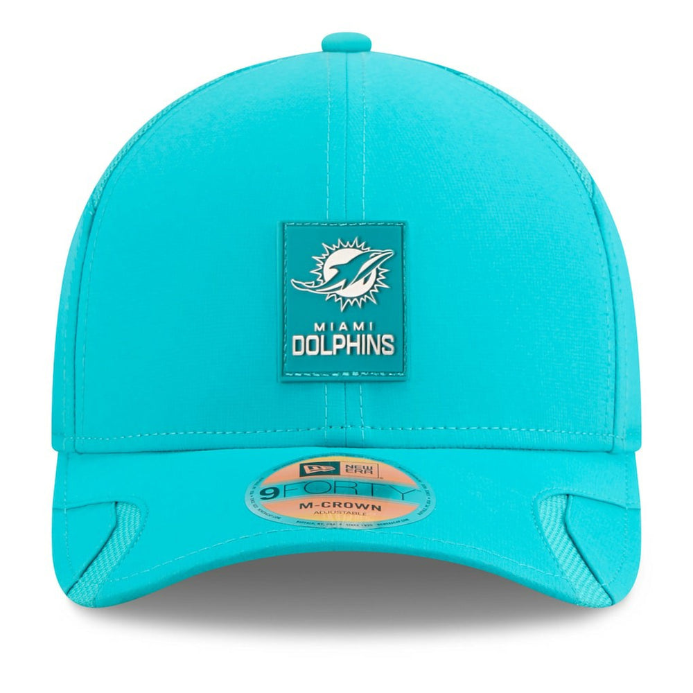 Miami Dolphins New Era Youth 2025 Sideline 9FORTY Adjustable Hat - Aqua online