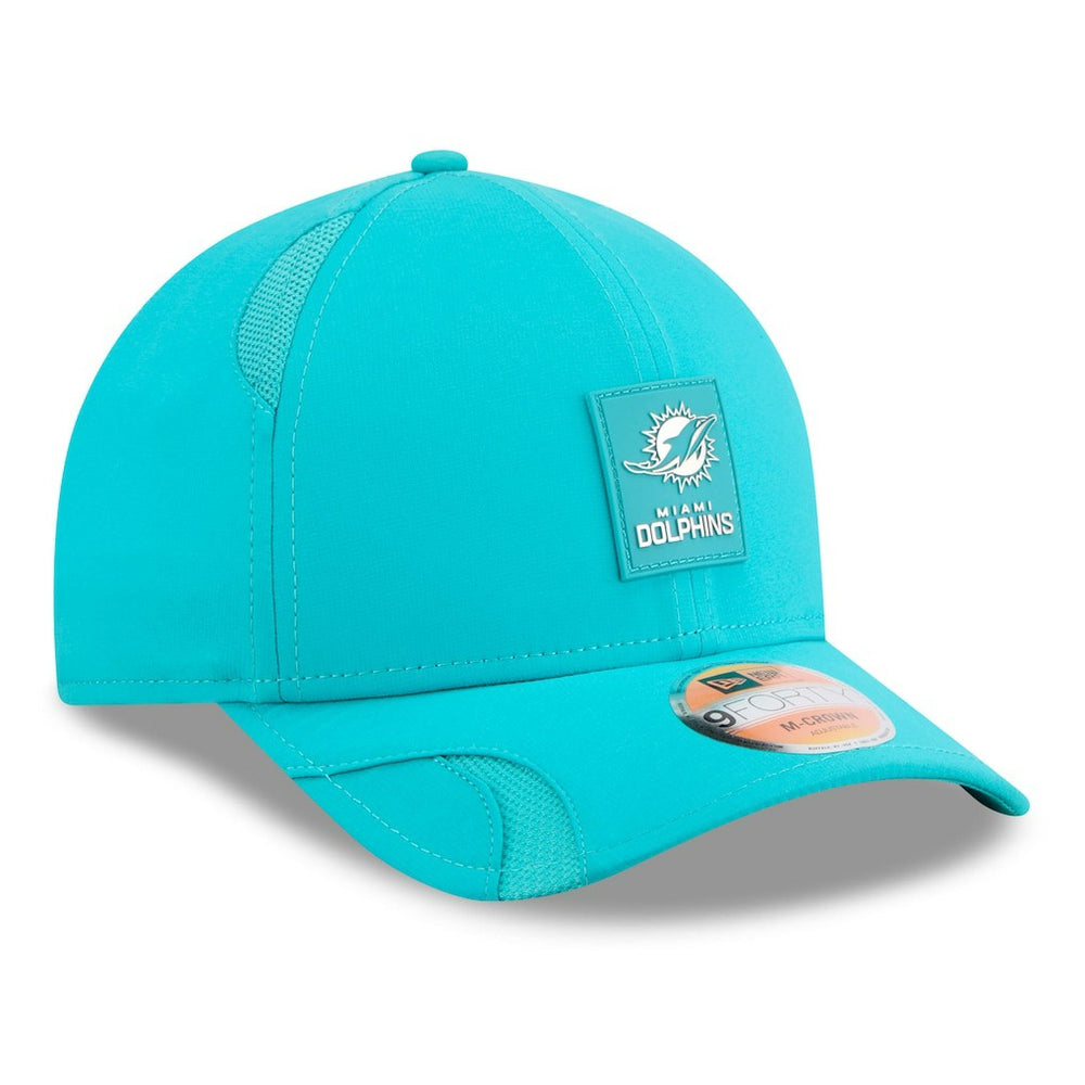 Miami Dolphins New Era Youth 2025 Sideline 9FORTY Adjustable Hat - Aqua online