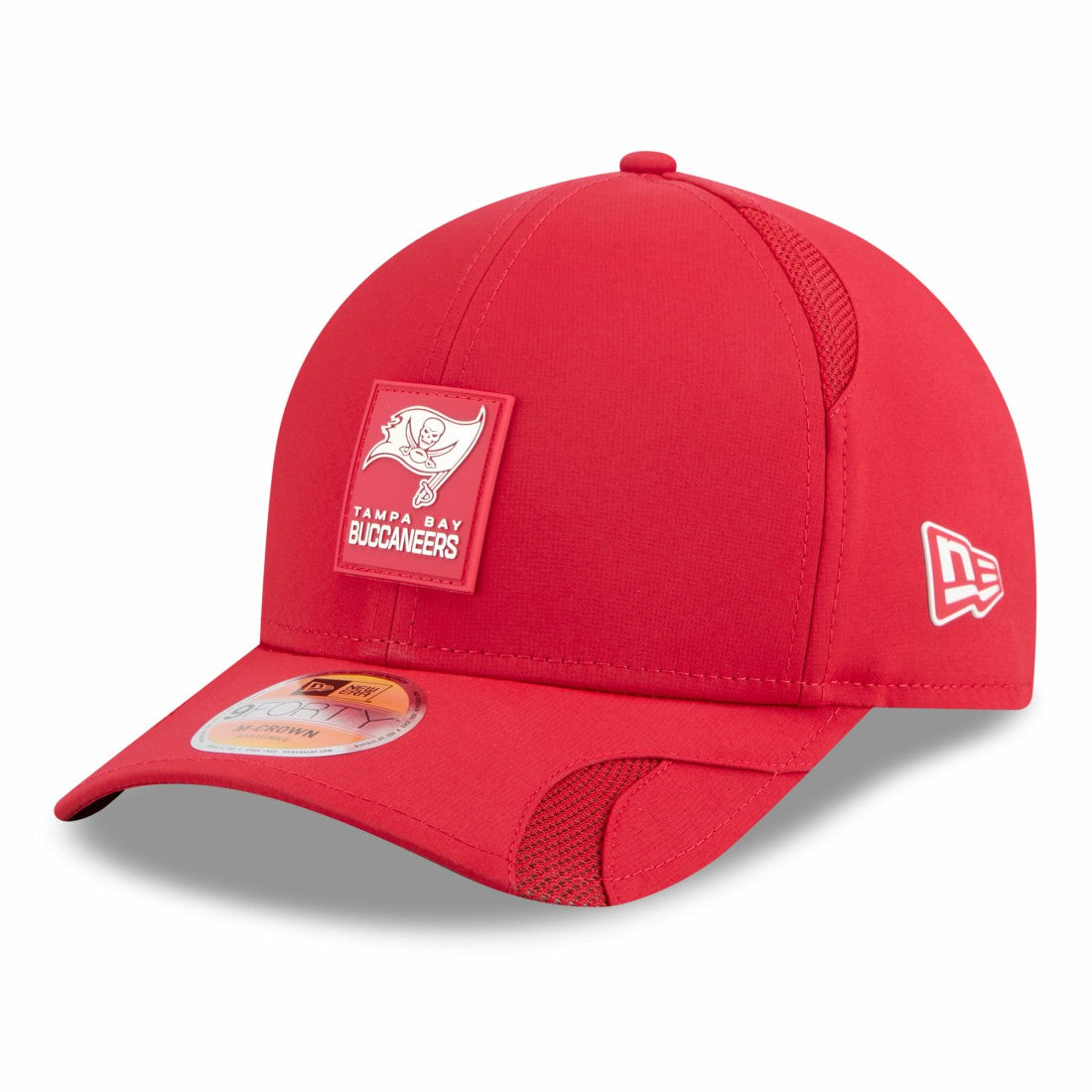 Tampa Bay Buccaneers New Era Youth 2025 Sideline M-Crown 9FORTY Adjustable Hat - Red cheap