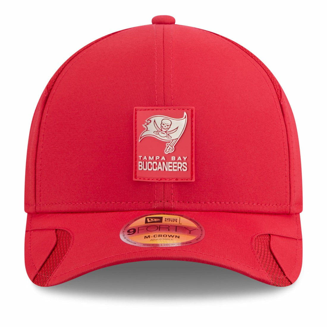 Tampa Bay Buccaneers New Era Youth 2025 Sideline M-Crown 9FORTY Adjustable Hat - Red cheap