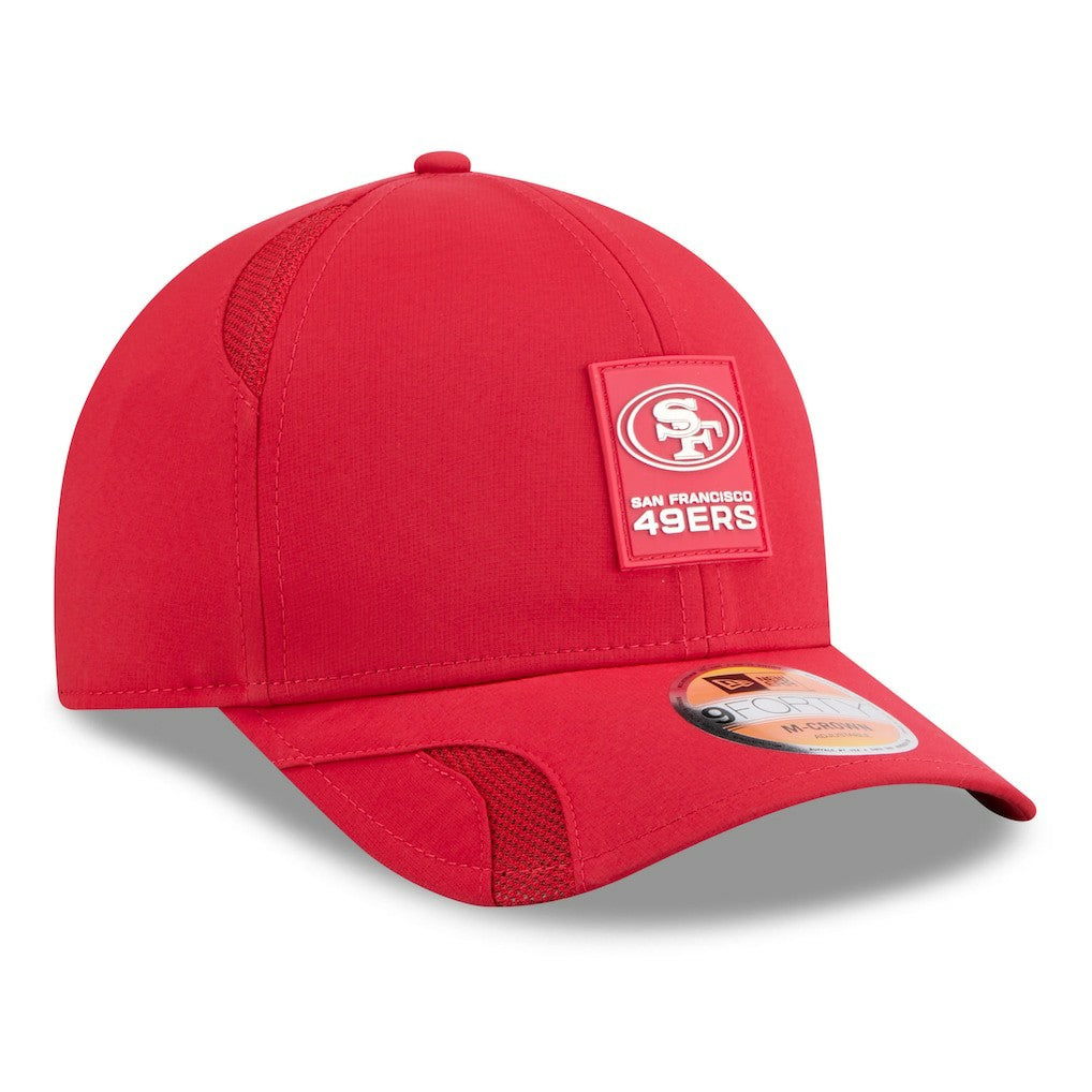 San Francisco 49ers New Era Youth 2025 Sideline 9FORTY Adjustable Hat - Scarlet cheap
