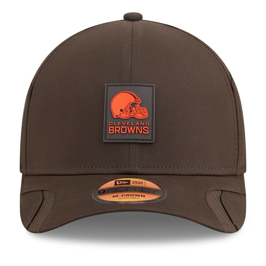 Cleveland Browns New Era Youth 2025 Sideline 9FORTY Adjustable Hat - Brown for sale