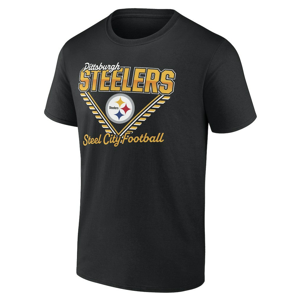 Pittsburgh Steelers Steel City Football T-Shirt - Black cheap