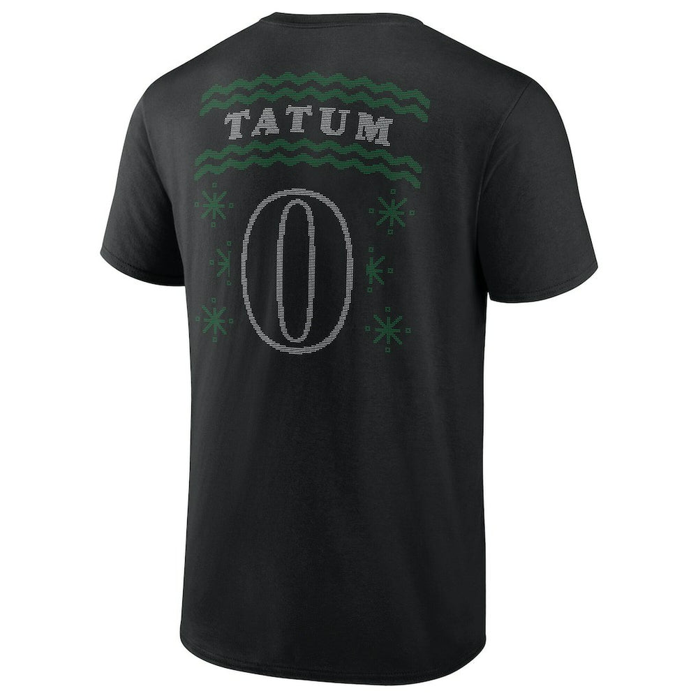 Jayson Tatum Boston Celtics Ugly Sweater Name & Number T-Shirt - Black outlet